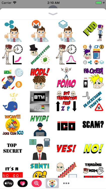 Bitcoin Moji-Crypto Stickers