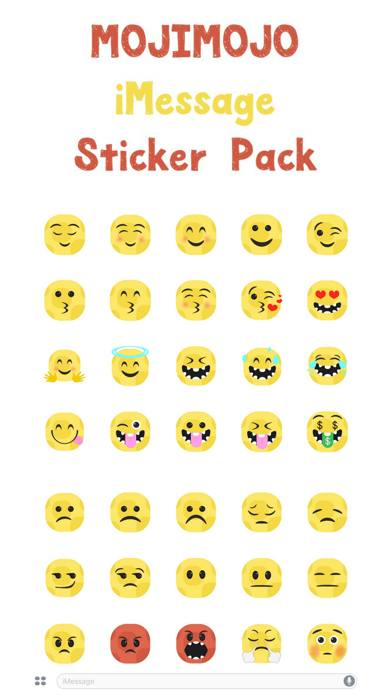 MojiMojo Stickers Pack! Screenshot 1