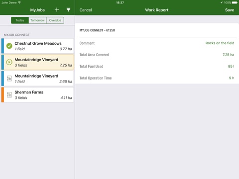 John Deere MyJobs screenshot 3