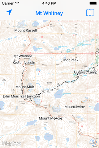 Offline Mount Whitney Map screenshot 2