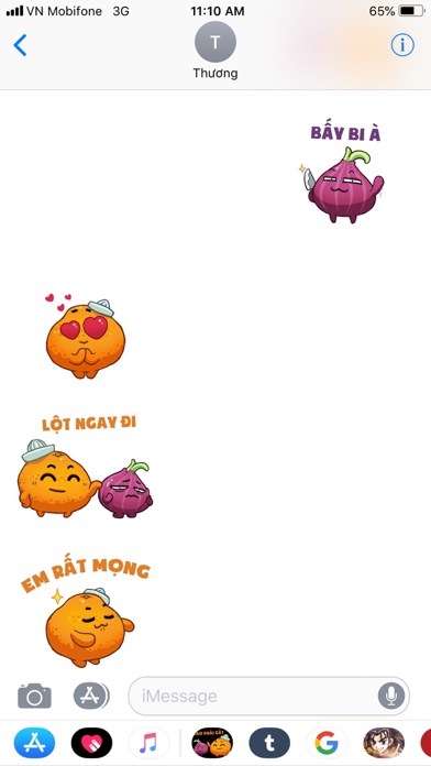 Cam vs Hành Stickers screenshot 2