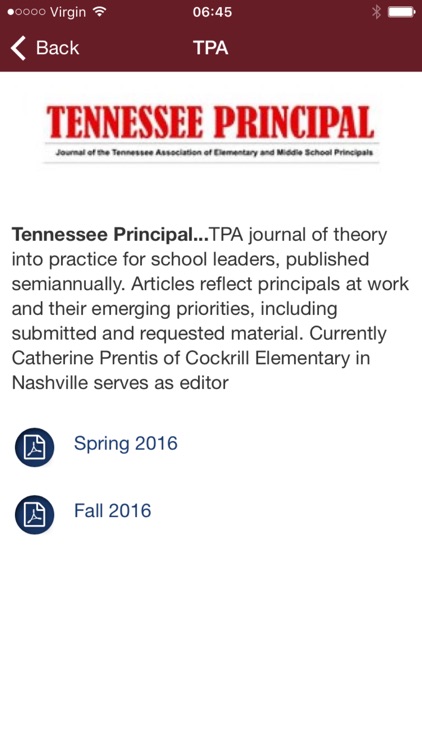 Tennessee Principals