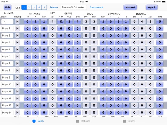 Screenshot #4 pour Tap VolleyBall - Stat tracker