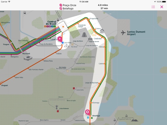 Screenshot #6 pour Rio de Janeiro Rail Map Lite