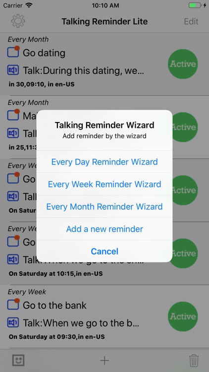 Talking Reminder Lite screenshot-4