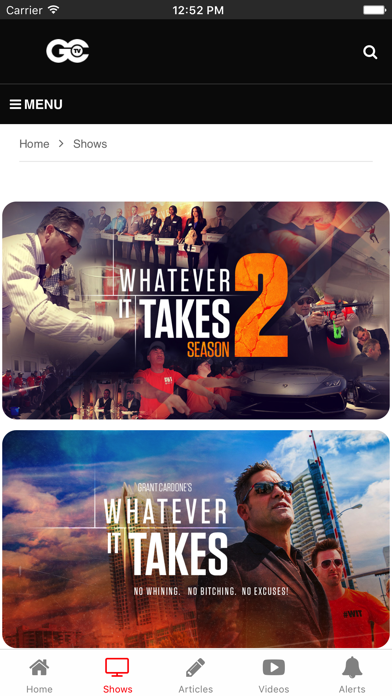 How to cancel & delete My GCTV- Grant Cardone TV digital business Network from iphone & ipad 4