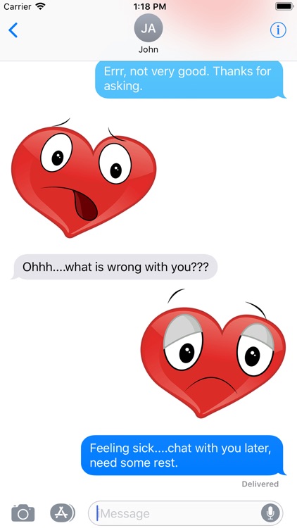 Love Heart Emo Face Expression screenshot-5