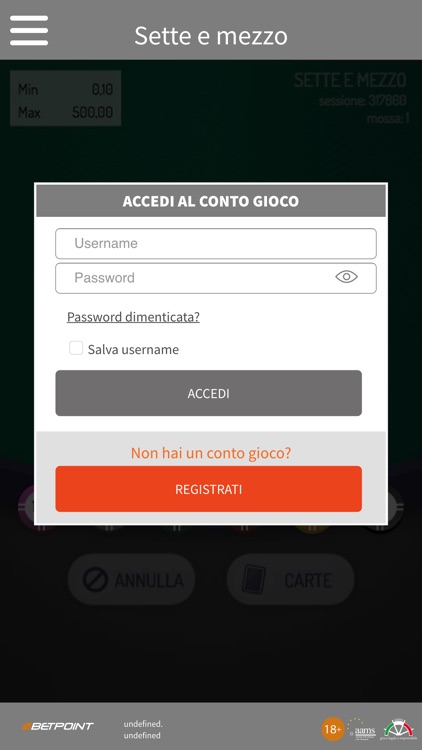 Betpoint Sette e Mezzo