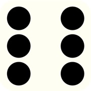 ‎白色骰子　用于桌面游戏