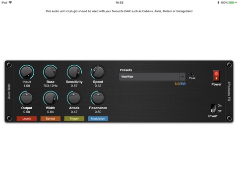 Auto Wah AUv3 Pluginのおすすめ画像1