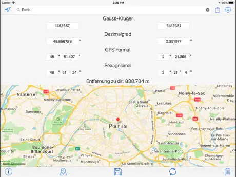 Gauss-Krüger Koordinaten Tool