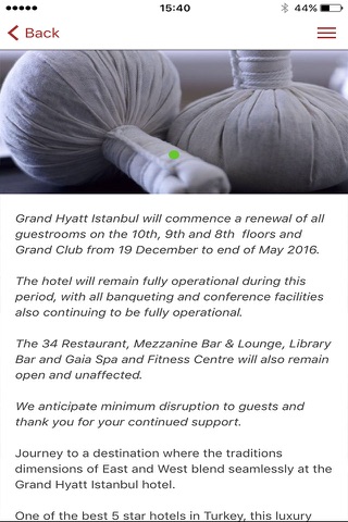 Grand Hyatt Istanbul screenshot 2