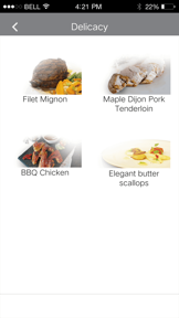 Sous Vide food appeal screenshot