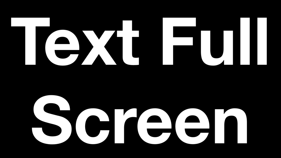 #4. Text Full Screen (iOS) 由: Rage Box