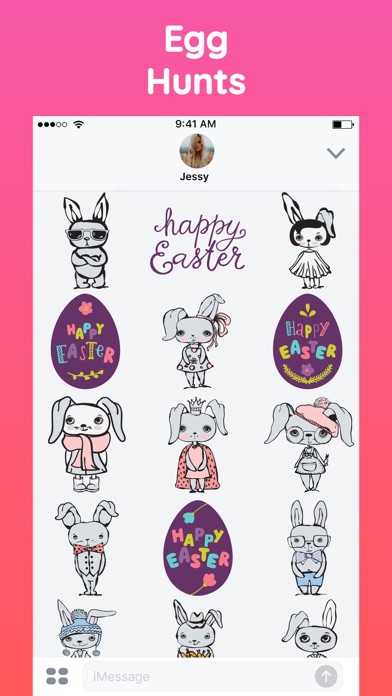 Happy Easter Bunny Sticker App screenshot 3