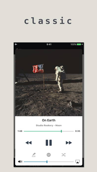 classic ミュージックプレイヤー screenshot1