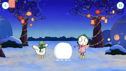 Screenshot #1 pour Sarah & Duck: Build a Snowman