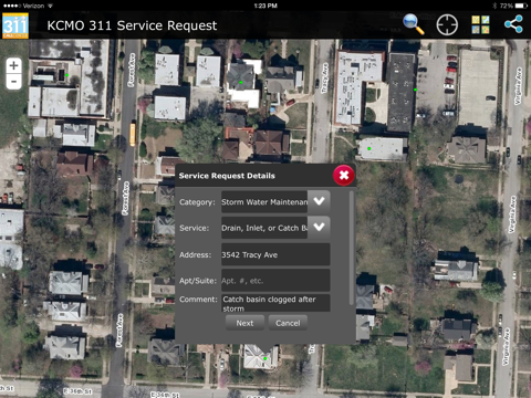 KCMO 311 Service Request screenshot 2