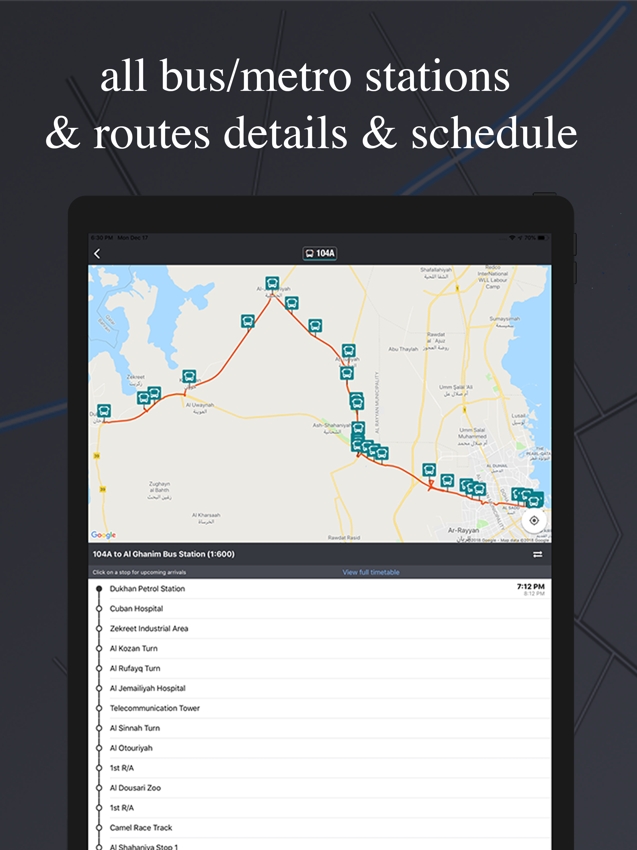 Qatar Transit - Bus & Metro screenshot 10