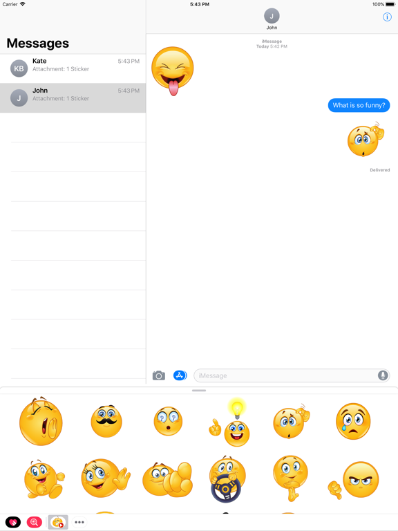Screenshot #4 pour Funny Animated Emoji Stickers