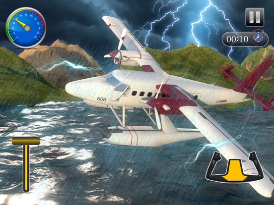 Flying Sea-Plane Games 2018 iPad screenshot 4 - Games app