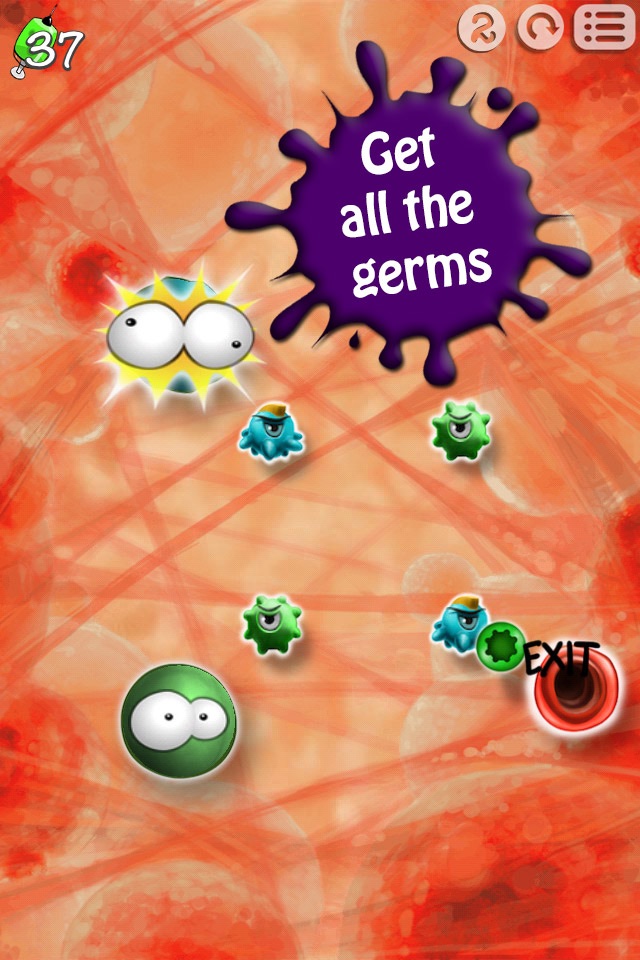 Get the Germs: Addictive Physics Puzzle Game screenshot 2