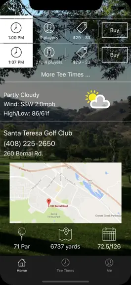 Game screenshot Santa Teresa Tee Times apk