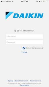 Daikin I3 Thermostat screenshot #1 for iPhone