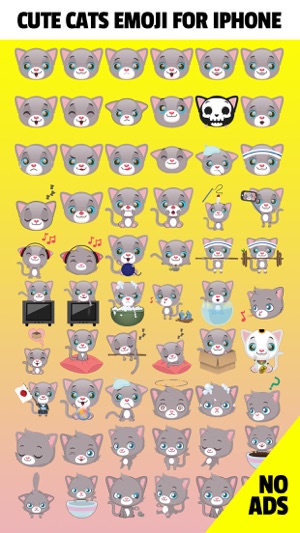 Cute Cat and Kitten Emoji(圖1)-速報App