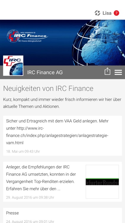 IRC Finance AG