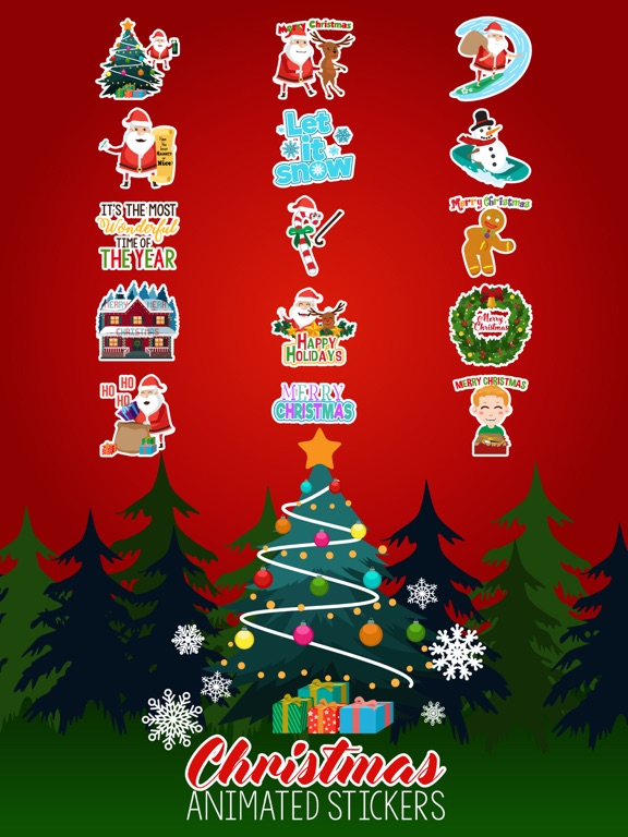 Christmas Stickers Animated app screenshot 3