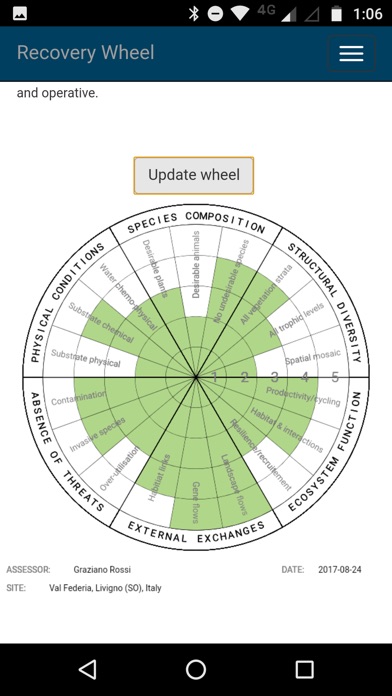 Recovery wheel screenshot 2