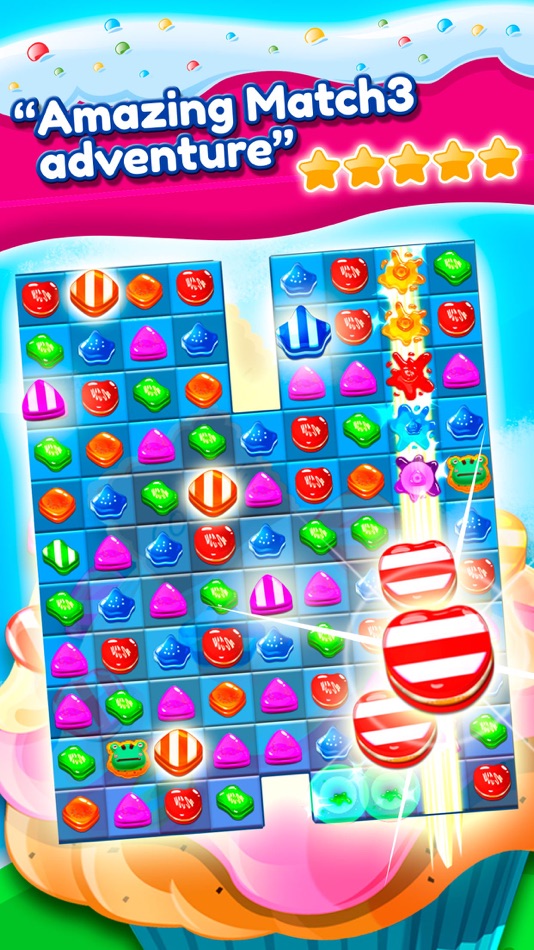 #2. Muffin Factory Match 3: Move and Connect Cakes (iOS) 由: One Up Games Studio