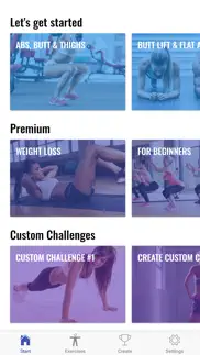 30 day ab & squat challenge iphone screenshot 1