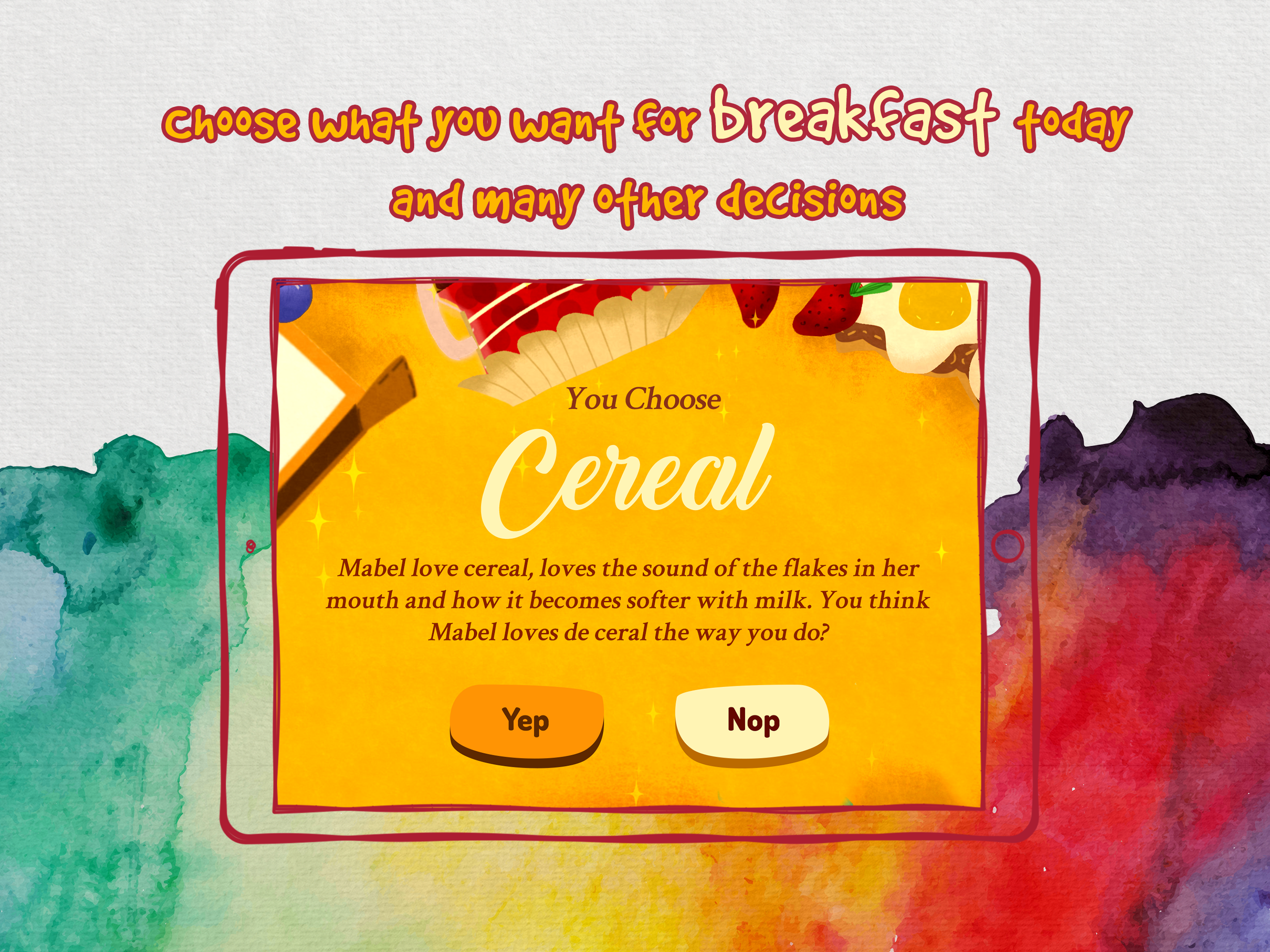 Breakfast with a Dragon Story tale kids Book Game