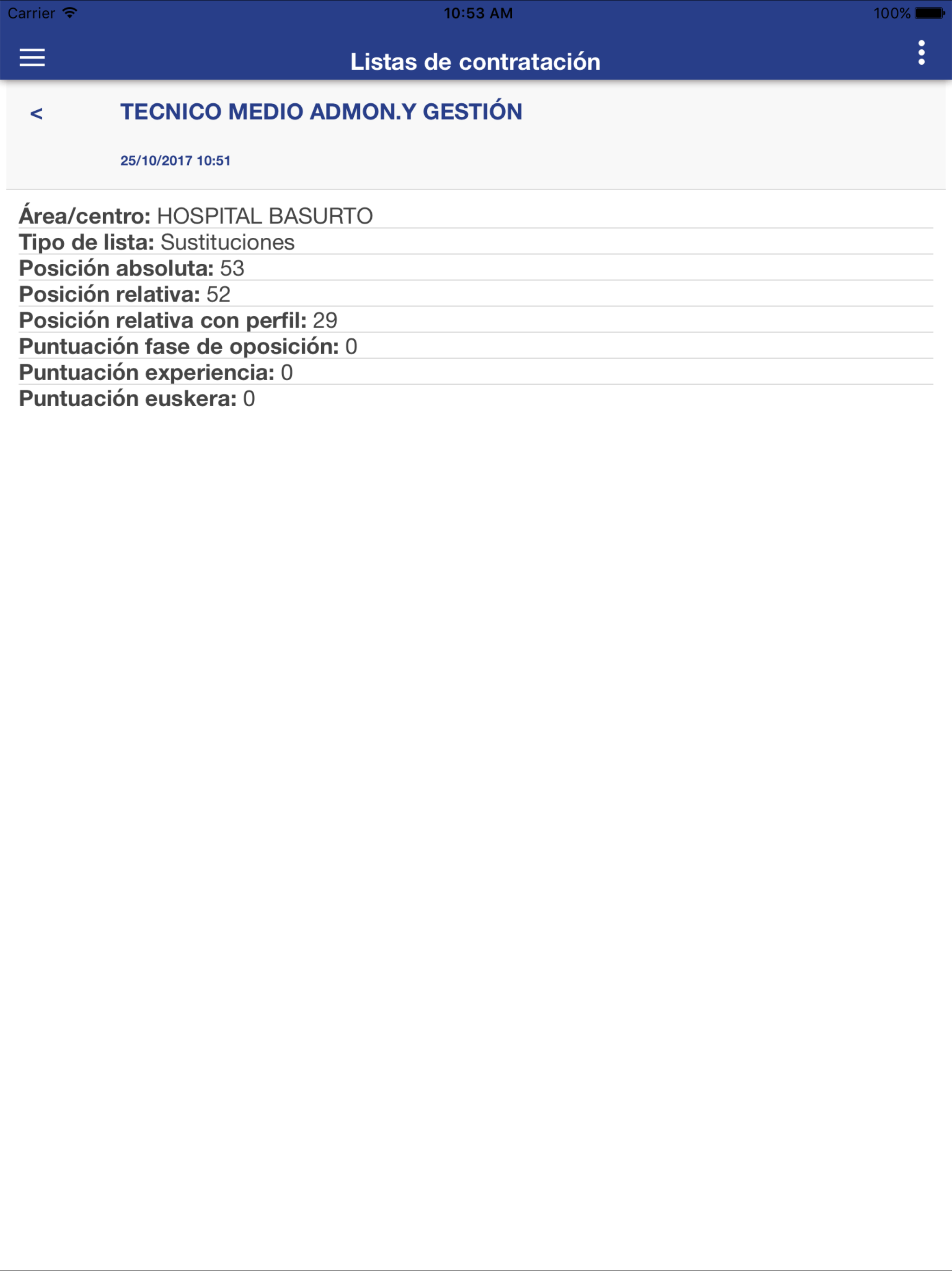 Listas de Contratación