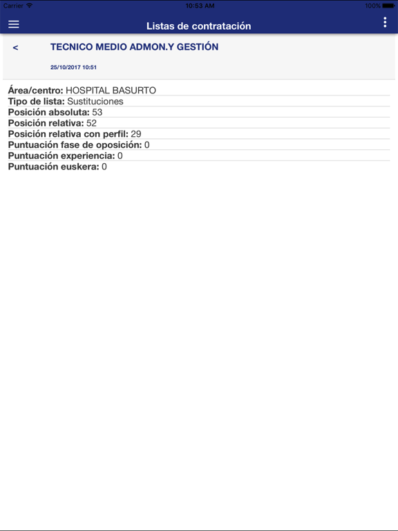 Screenshot #6 pour Listas de Contratación
