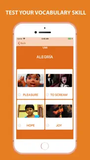 spanish vocabulary by picture iphone screenshot 4