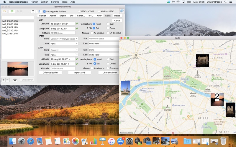 Screenshot #2 pour IsoMétadonnées