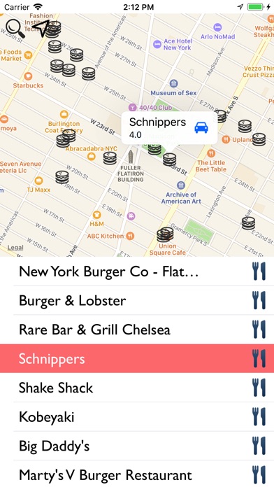 BurgFinder screenshot 2