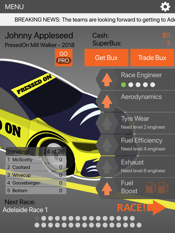 Screenshot #5 pour V8 Race Manager 2018
