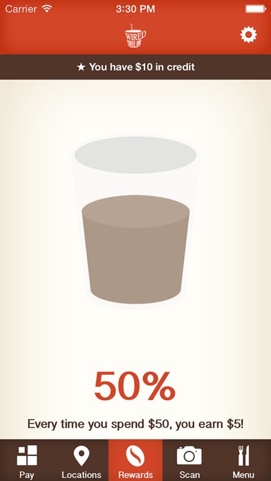 Wired Coffee Bar Screenshot