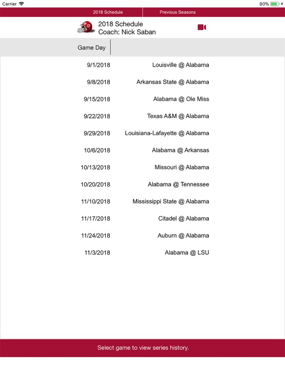 Screenshot #4 pour Alabama Football 1902-2018