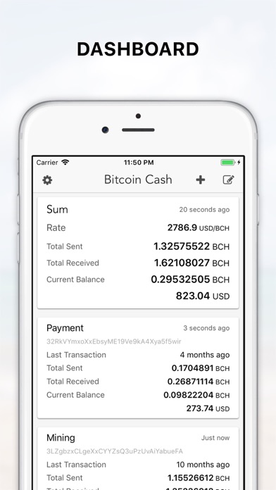 Screenshot #1 pour Bitcoin Cash address viewer