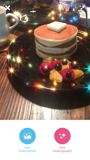 Captura de pantalla de Kirakira+ en iPhone 4