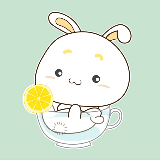 Teacup Bunny Animated Stickers