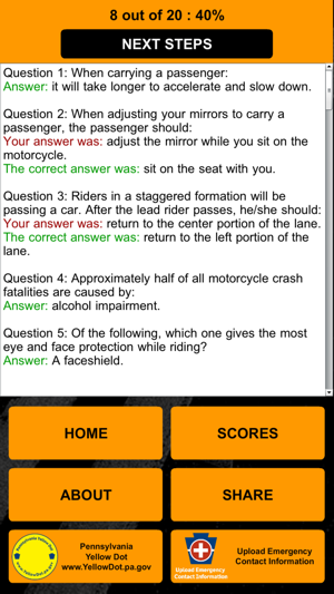 motorcycle practice test