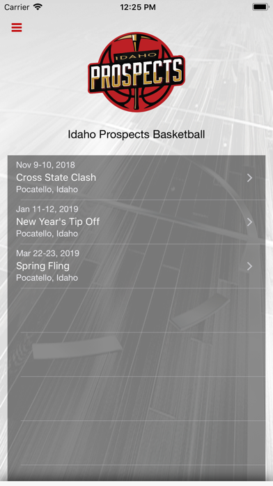 Idaho Prospects Basketball iPhone screenshot 1 - Sports app