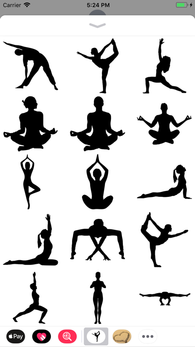 yoga pose stickers screenshot 2