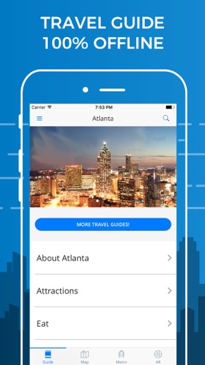 Atlanta Travel Guide with Offline Street Map(圖1)-速報App
